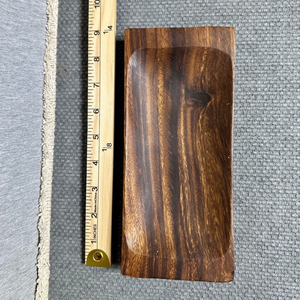 Pacific Merchants Acaciaware Rectangular Wood Tray 9.5x4 Acacia Serving Dish